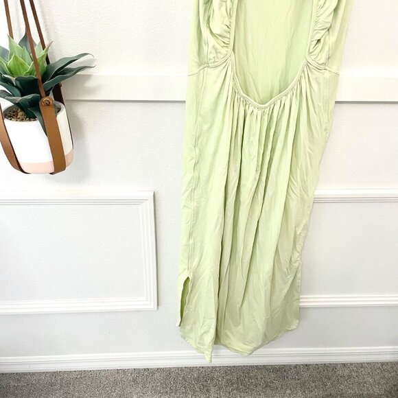 Lululemon Pima Cotton Open Back Midi Dress Size 8 Dewy - Picture 4 of 6